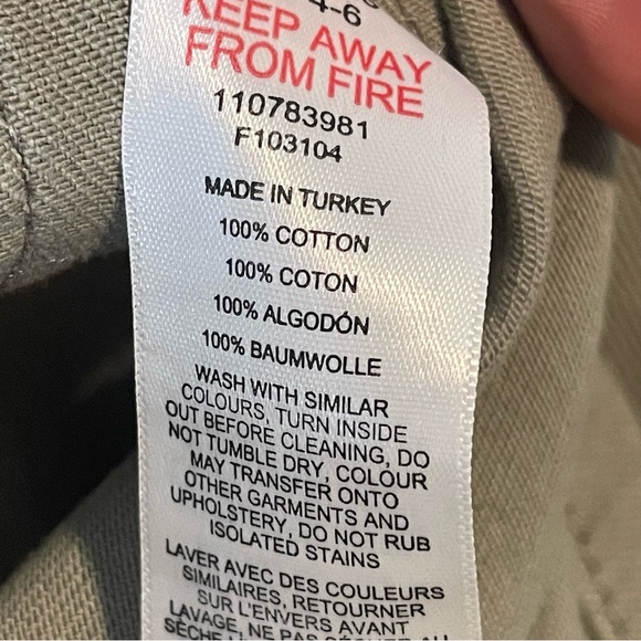 Topshop Twill Shacket Green with floral inset size US 4-6 - Picture 4 of 5